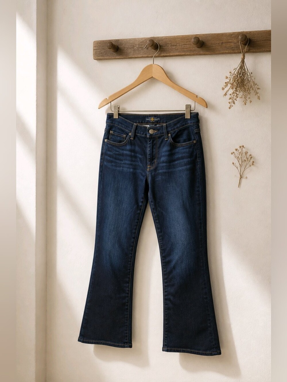 Lucky Brand Sophia Dark Blue Ankle Bootcut Jeans Sz 16/33